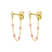 Gigi Clozeau - Boucles d'oreilles blush Gigi Suprême, or jaune, diamants