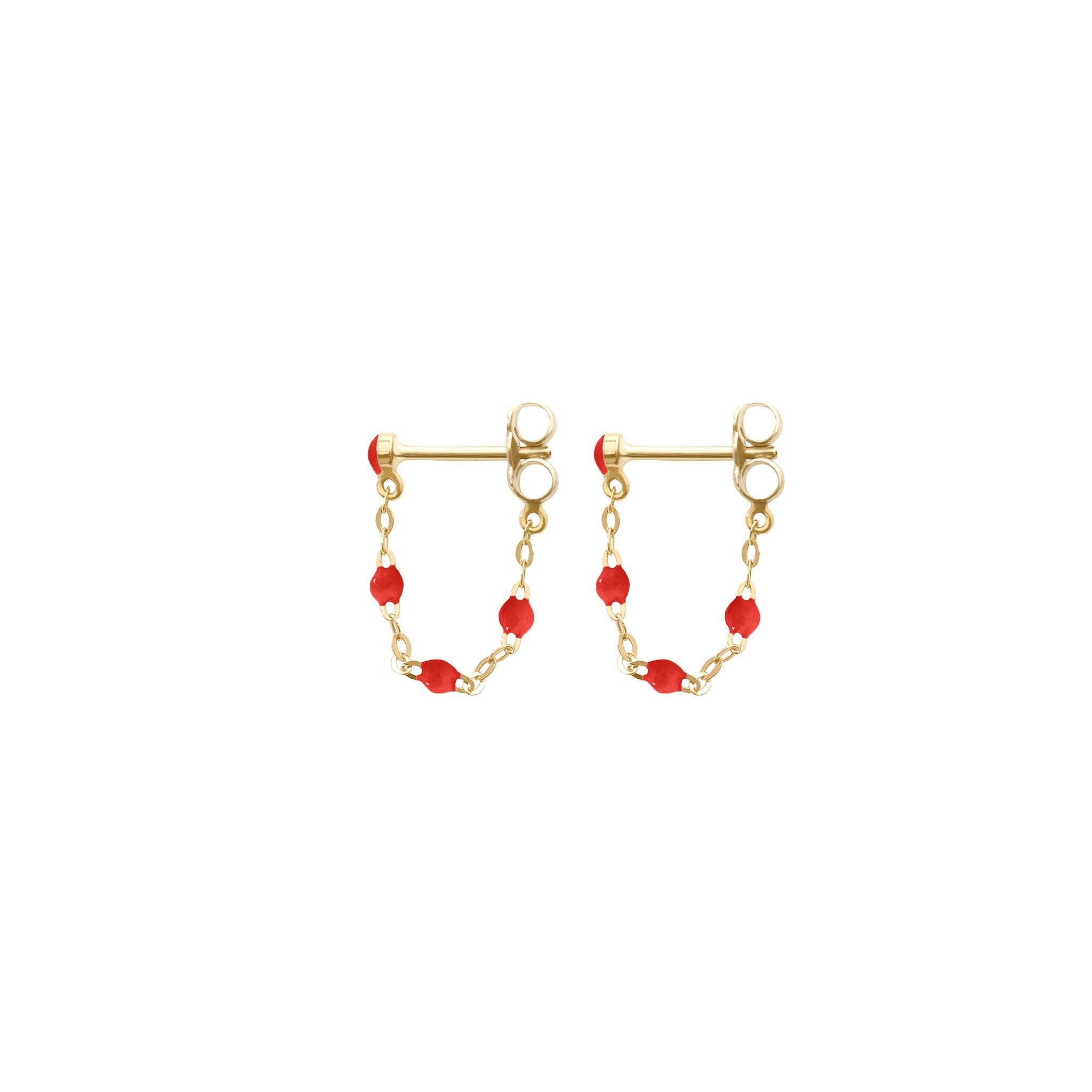 Gigi Clozeau - Boucles d'oreilles coquelicot Classique Gigi, or jaune