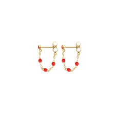 Gigi Clozeau - Boucles d'oreilles coquelicot Classique Gigi, or jaune