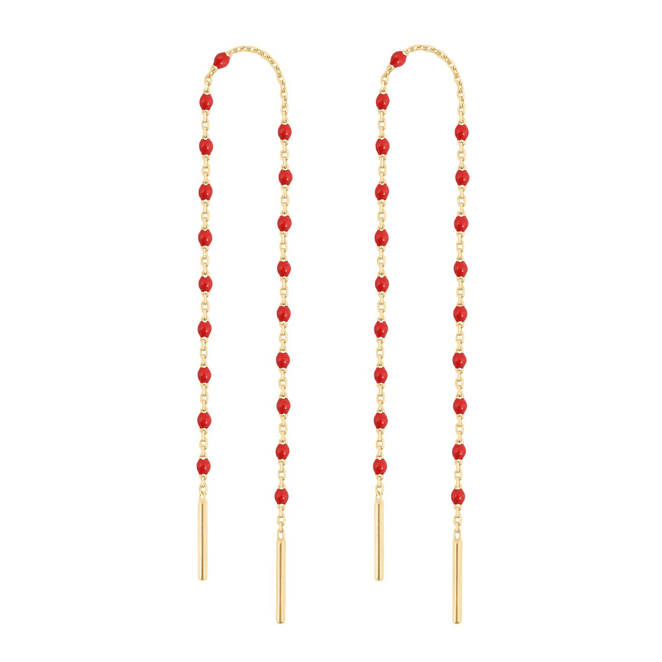 Gigi Clozeau - Boucles d'oreilles coquelicot Mini Gigi, or jaune