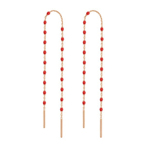 Gigi Clozeau - Boucles d'oreilles coquelicot Mini Gigi, or rose