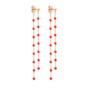 Gigi Clozeau - Boucles d'oreilles Dansantes Classique Gigi corail, or rose