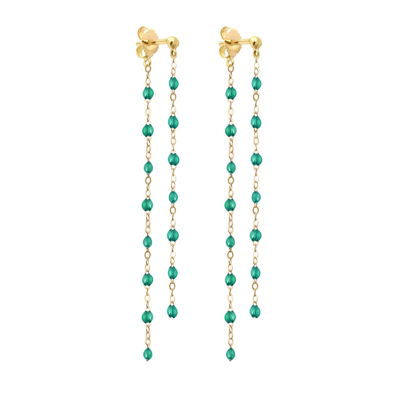 Emerald long earrings hotsell