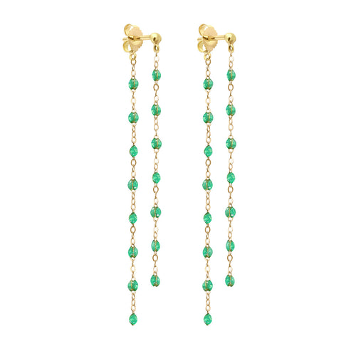 Gigi Clozeau - Boucles d'oreilles Dansantes Classique Gigi menthe, or jaune