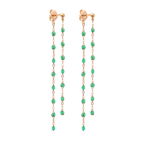 Gigi Clozeau - Boucles d'oreilles Dansantes Classique Gigi menthe, or rose