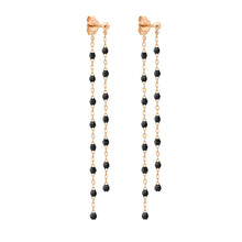 Gigi Clozeau - Boucles d'oreilles Dansantes Classique Gigi noire, or rose