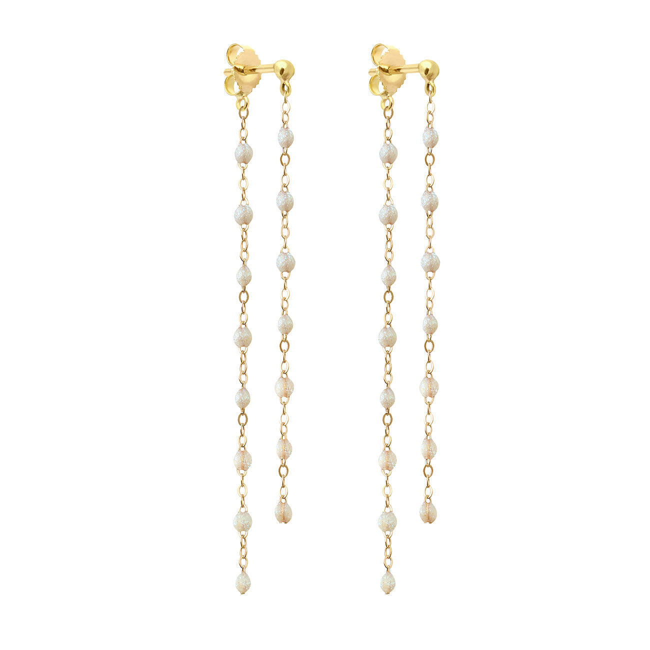 Gigi Clozeau - Boucles d'oreilles Dansantes Classique Gigi opale, or jaune