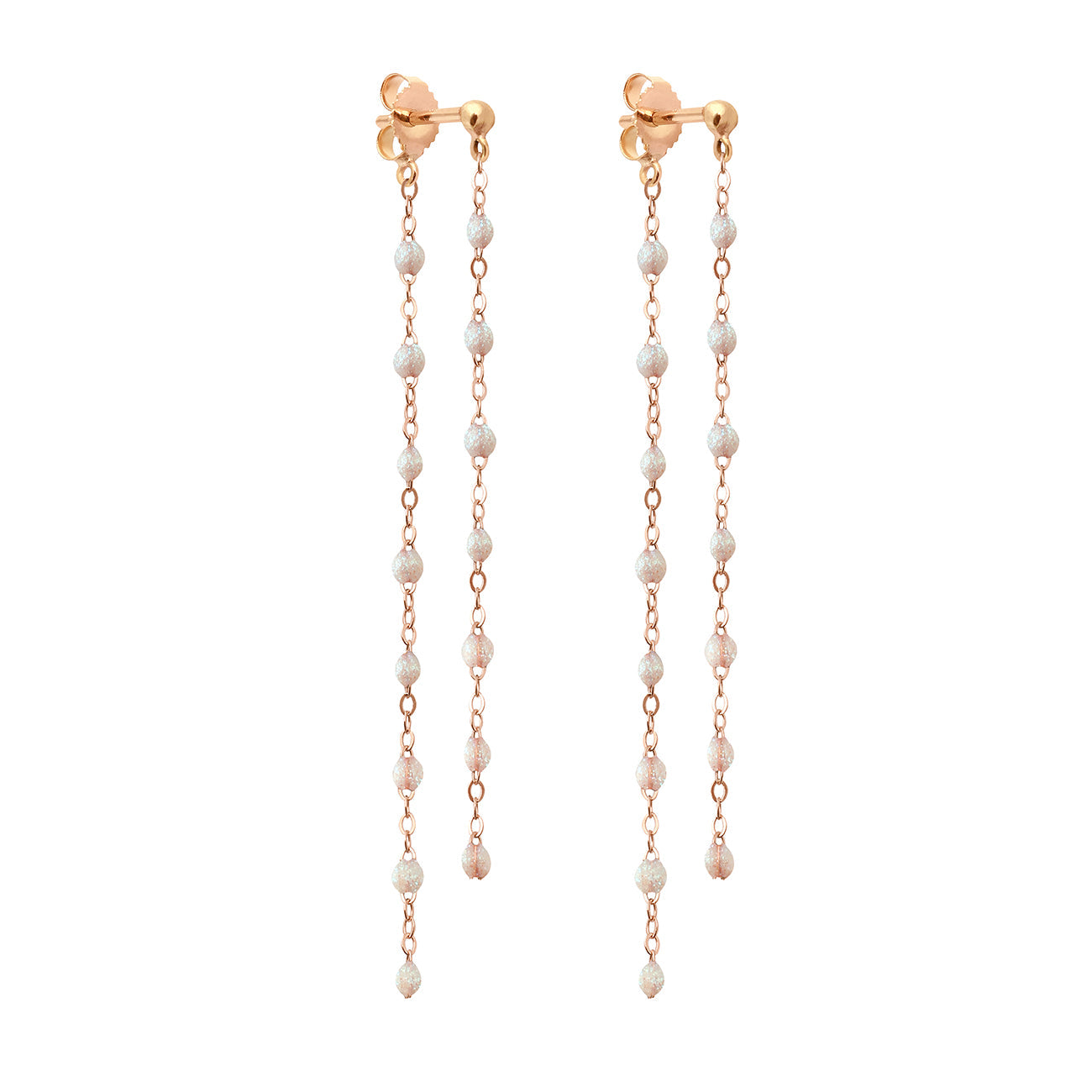 Gigi Clozeau - Boucles d'oreilles Dansantes Classique Gigi opale, or rose