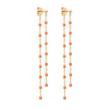 Gigi Clozeau - Boucles d'oreilles Dansantes Classique Gigi orange fluo, or rose