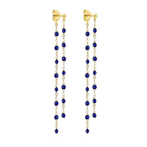 Gigi Clozeau - Boucles d'oreilles Dansantes Classique Gigi prusse, or jaune