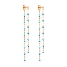 Gigi Clozeau - Boucles d'oreilles Dansantes Classique Gigi turquoise, or rose
