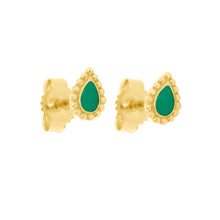 Gigi Clozeau - Boucles d'oreilles Lucky Cashmere émeraude, or jaune