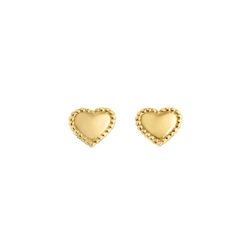 Gigi Clozeau - Boucles d'oreilles Lucky Coeur, or jaune