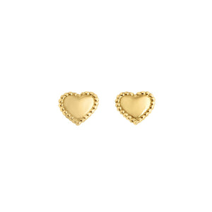 Gigi Clozeau - Boucles d'oreilles Lucky Coeur, or jaune