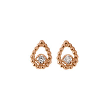 Gigi Clozeau - Boucles d'oreilles Lucky Lotus, diamants, or rose