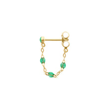 Gigi Clozeau - Boucles d'oreilles menthe Classique Gigi, or jaune