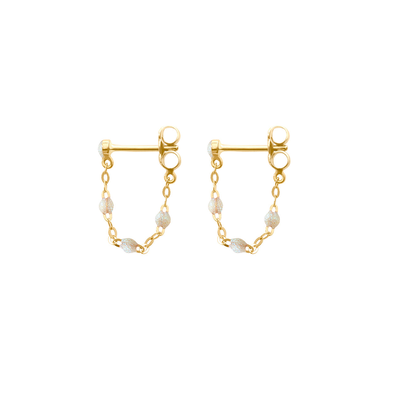 Gigi Clozeau - Boucles d'oreilles opale Classique Gigi, or jaune