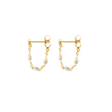 Gigi Clozeau - Boucles d'oreilles opale Classique Gigi, or jaune