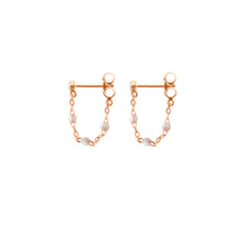 Gigi Clozeau - Boucles d'oreilles opale Classique Gigi, or rose