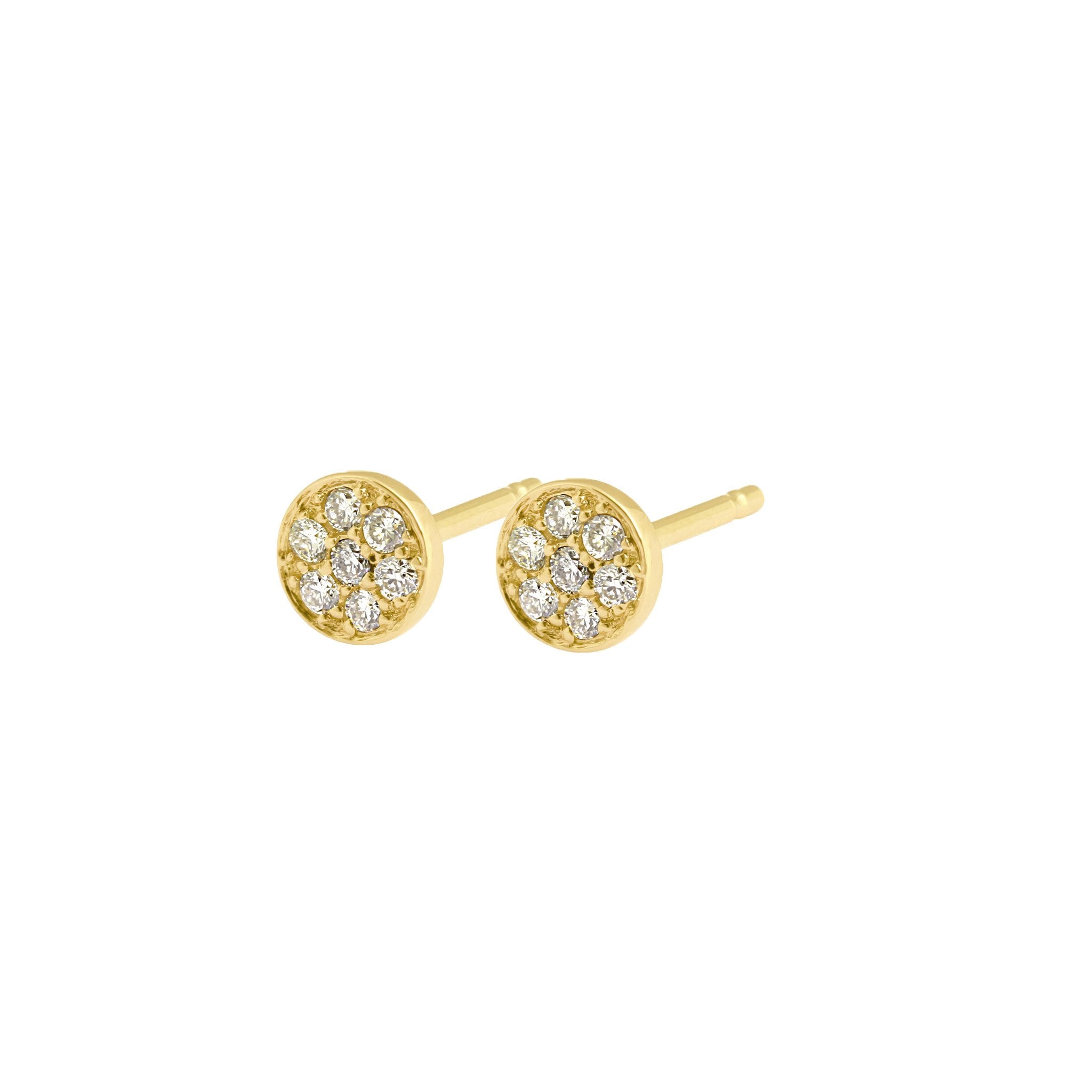 Gigi Clozeau - Boucles d'oreilles Puce, diamants, or jaune