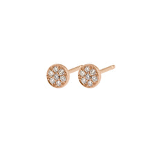 Gigi Clozeau - Boucles d'oreilles Puce, diamants, or rose