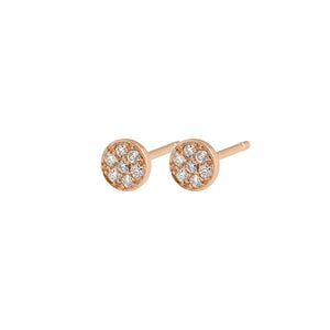 Gigi Clozeau - Boucles d'oreilles Puce, diamants, or rose