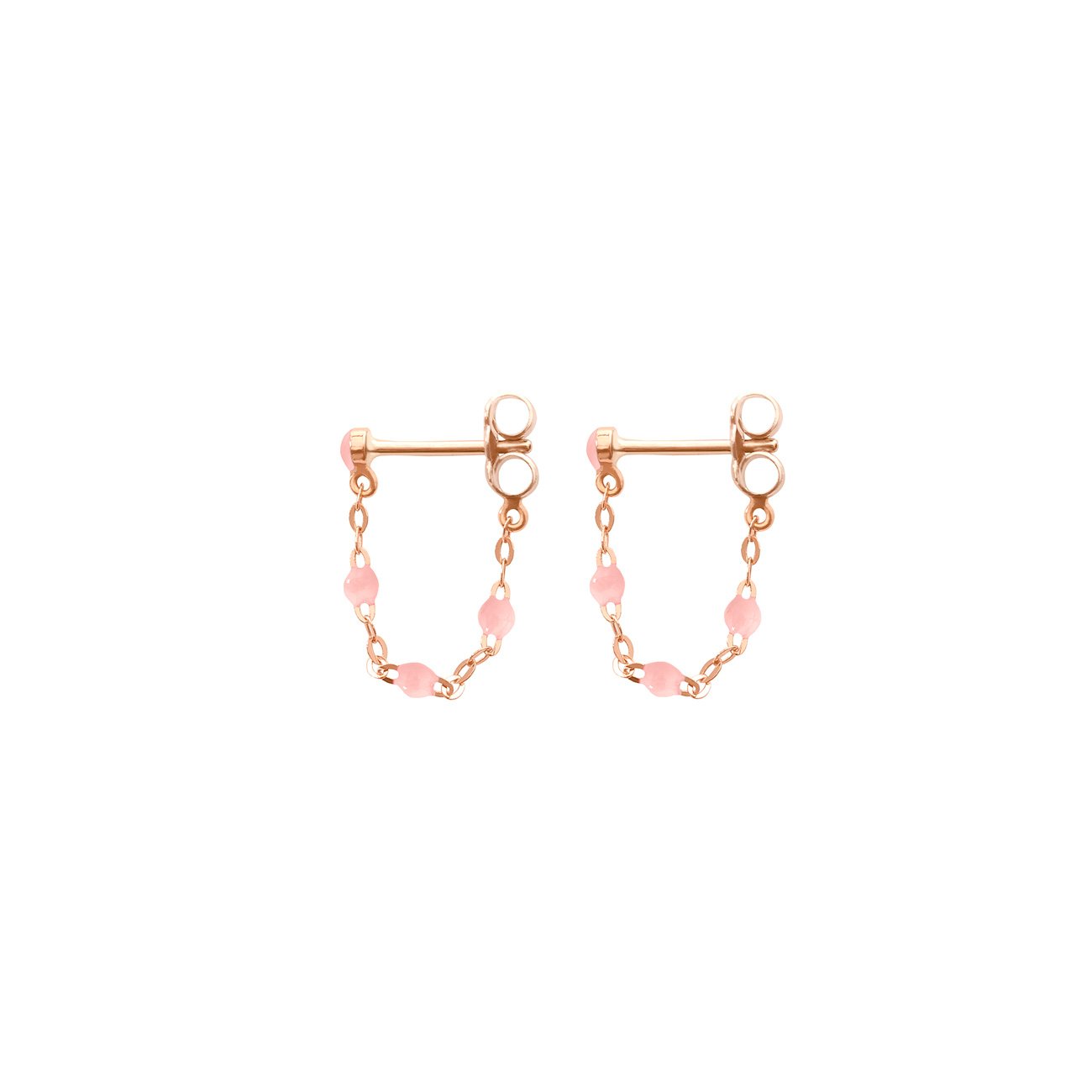 Gigi Clozeau - Boucles d'oreilles rose bébé Classique Gigi, or rose