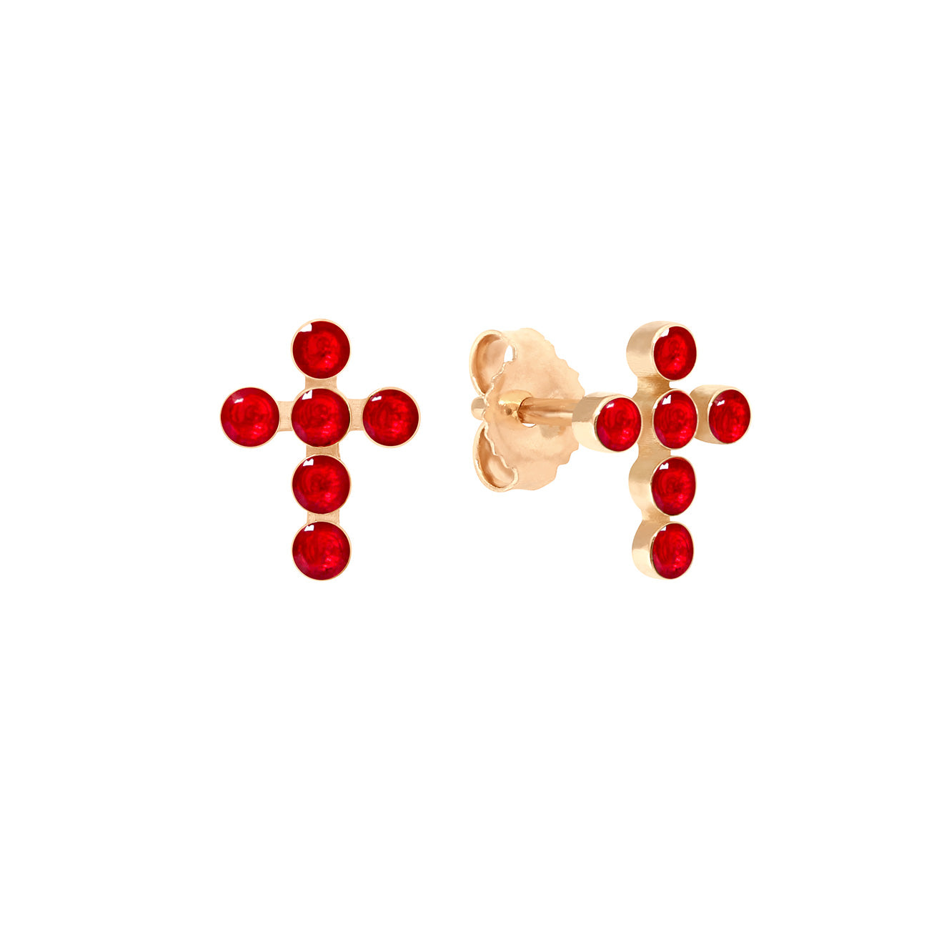 Ruby rose earrings store