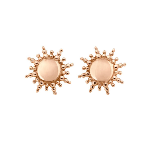 Gigi Clozeau - Boucles d'oreilles Soleil, or rose