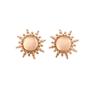 Gigi Clozeau - Boucles d'oreilles Soleil, or rose