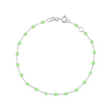 Gigi Clozeau - Bracelet anis Classique Gigi, or blanc, 18 cm