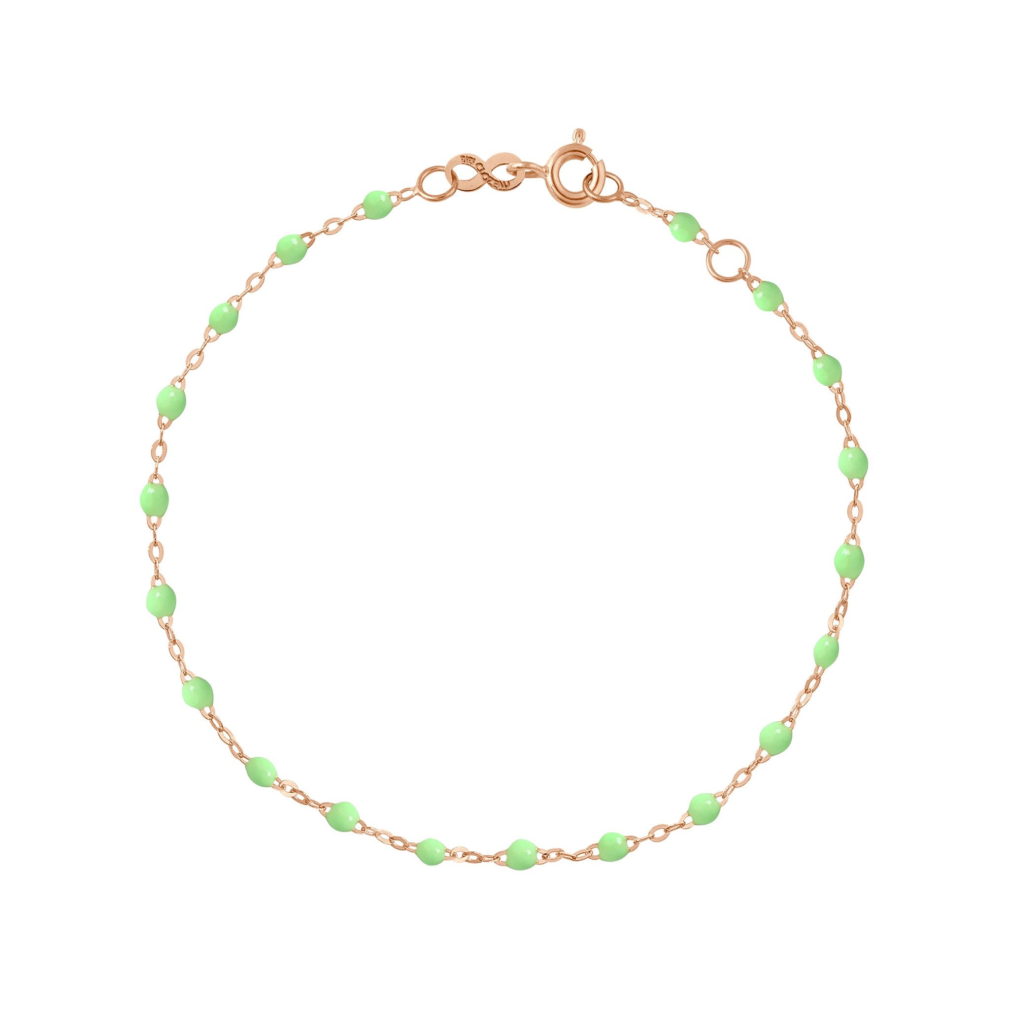 Gigi Clozeau - Bracelet anis Classique Gigi, or rose, 17 cm