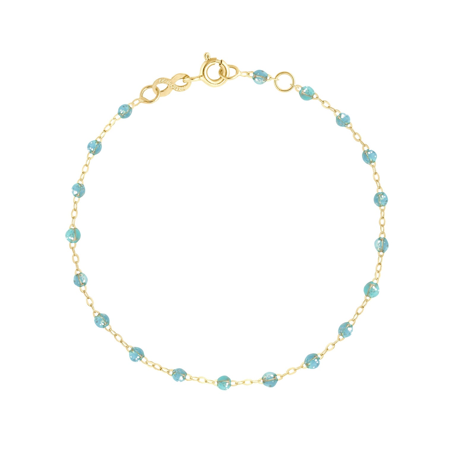 Gigi Clozeau - Bracelet aqua Classique Gigi, or jaune, 15 cm