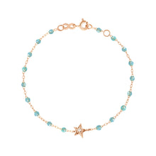 Gigi Clozeau - Bracelet aqua Etoile diamant, or rose, 17 cm