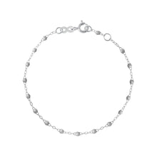 Gigi Clozeau - Bracelet argent Classique Gigi, or blanc, 18 cm