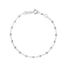 Gigi Clozeau - Bracelet argent Classique Gigi, or blanc, 19 cm