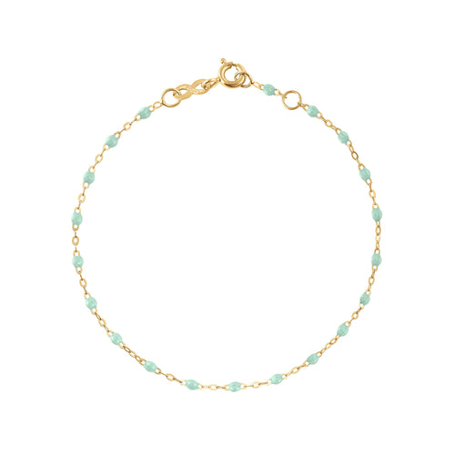 Gigi Clozeau - Bracelet bébé jade Classique Gigi, or jaune, 13 cm