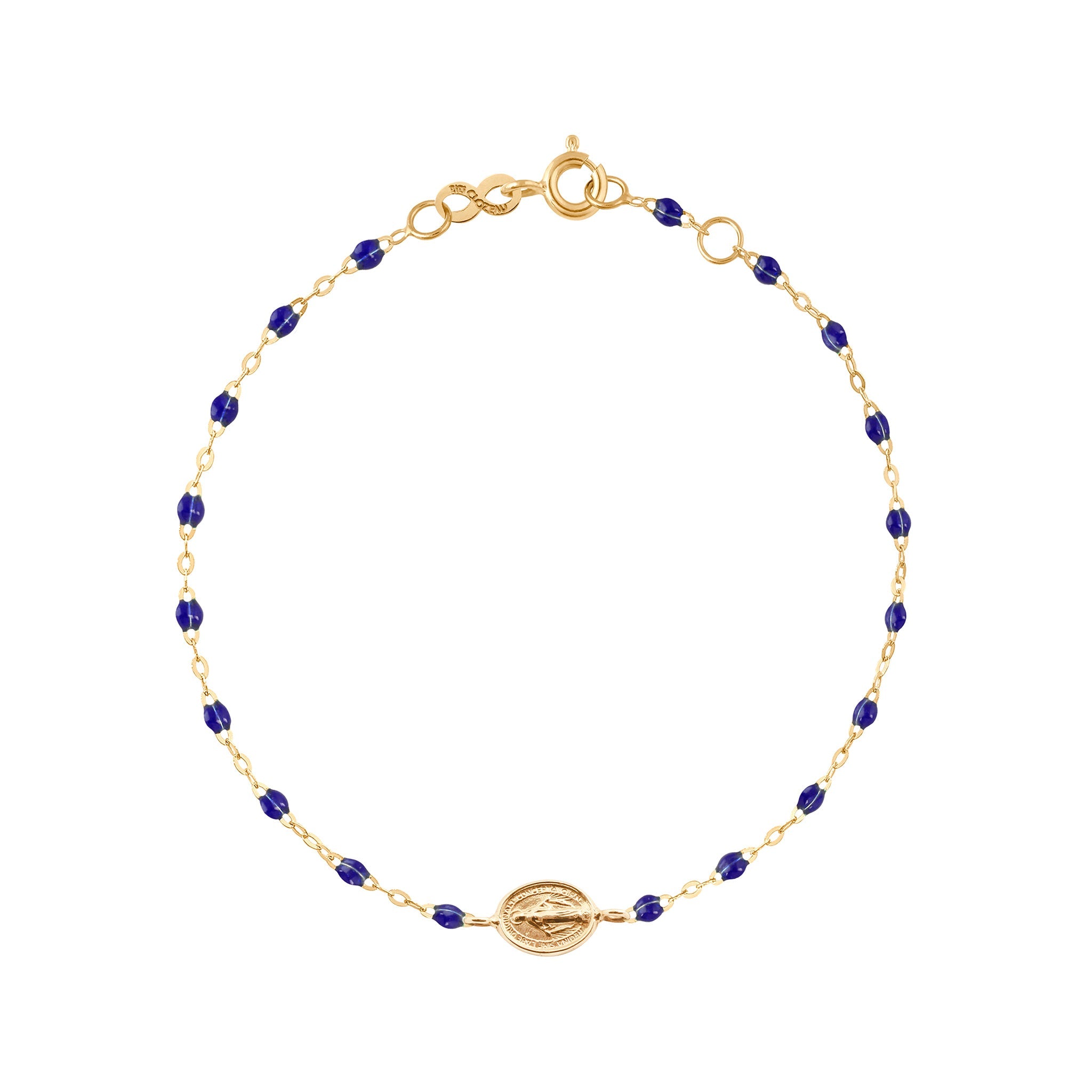 Gigi Clozeau - Bracelet bébé prusse Madone or jaune, 13 cm