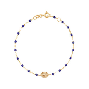 Gigi Clozeau - Bracelet bébé prusse Madone or jaune, 13 cm