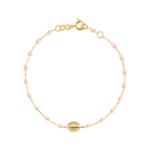 Gigi Clozeau - Bracelet bébé rose bébé Madone or jaune, 13 cm