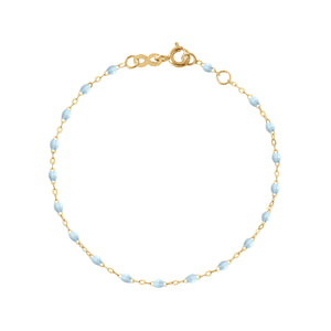 Gigi Clozeau - Bracelet bleu layette Classique Gigi, or jaune, 19 cm