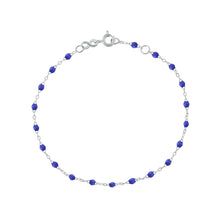 Gigi Clozeau - Bracelet bleuet Classique Gigi, or blanc, 18 cm