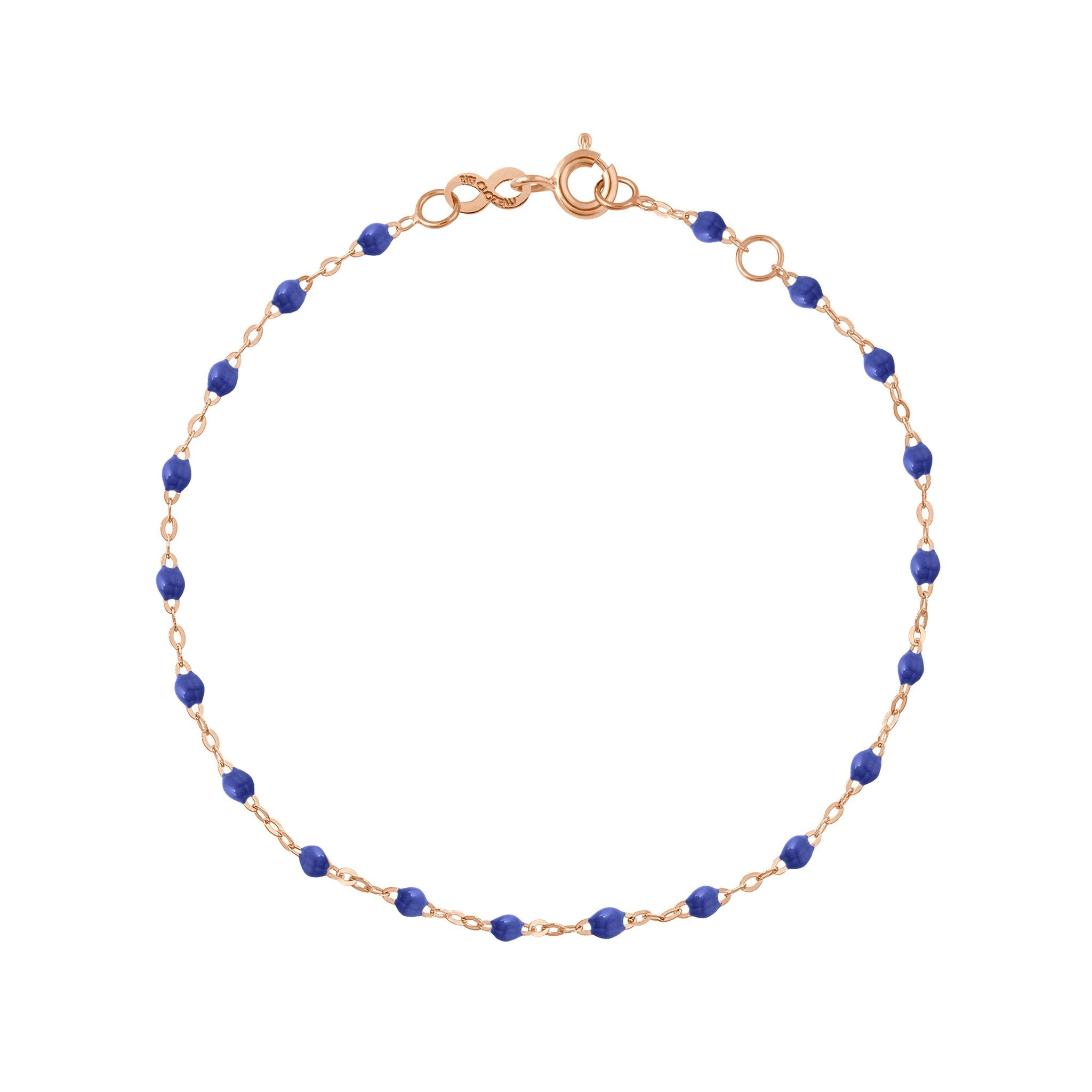 Gigi Clozeau - Bracelet bleuet Classique Gigi, or rose, 17 cm