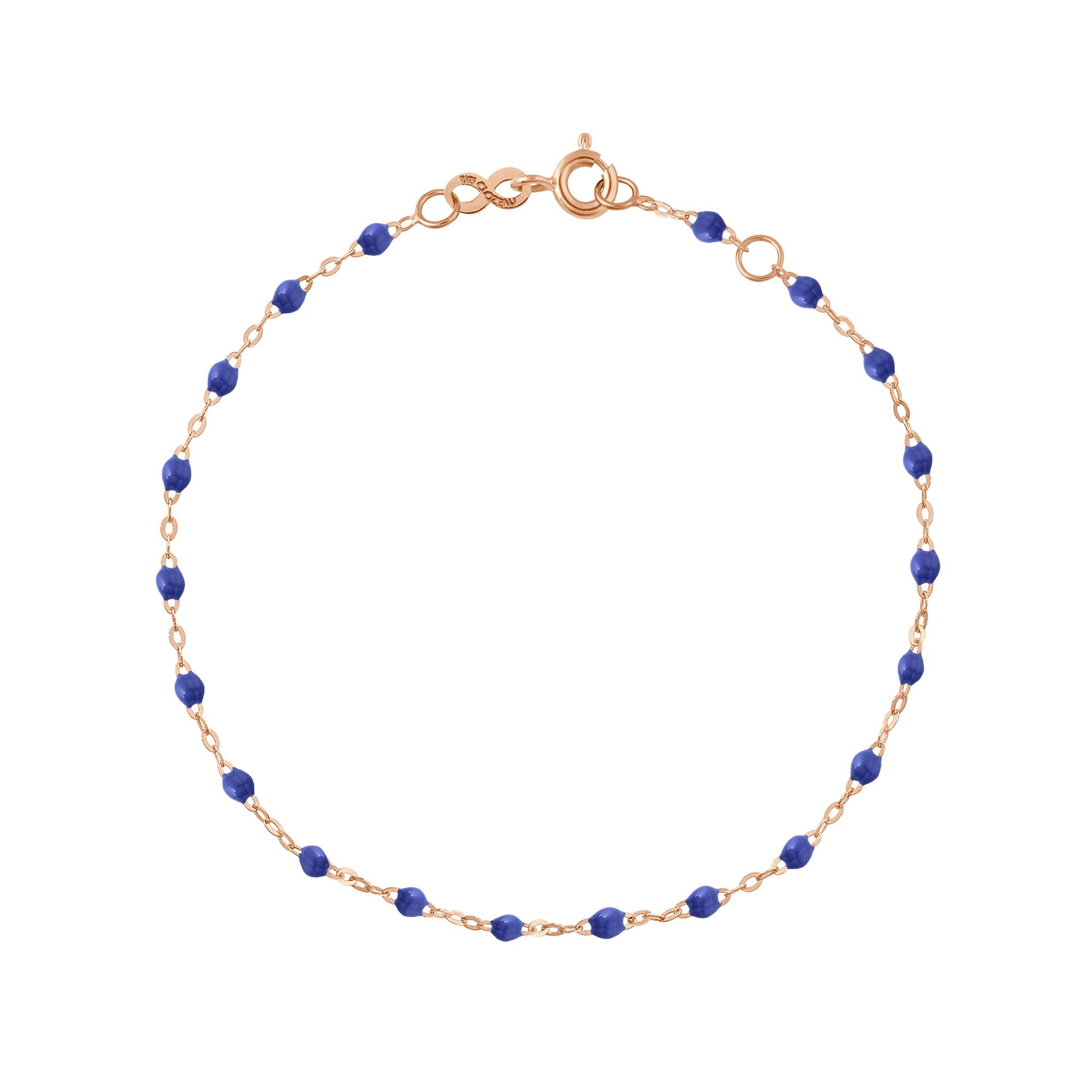 Gigi Clozeau - Bracelet bleuet Classique Gigi, or rose, 18 cm