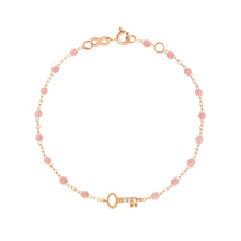 Gigi Clozeau - Bracelet blush Clé diamants, or rose, 17 cm