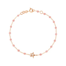 Gigi Clozeau - Bracelet blush Etoile diamant, or rose, 17 cm