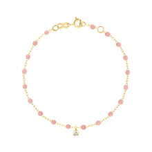 Gigi Clozeau - Bracelet blush Gigi Suprême, or jaune, 1 diamant, 17 cm