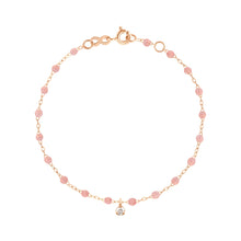 Gigi Clozeau - Bracelet blush Gigi Suprême, or rose, 1 diamant, 17 cm