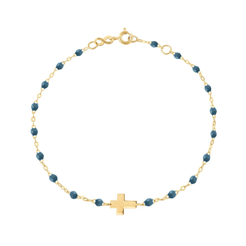 Gigi Clozeau - Bracelet céleste Croix, or jaune, 17cm