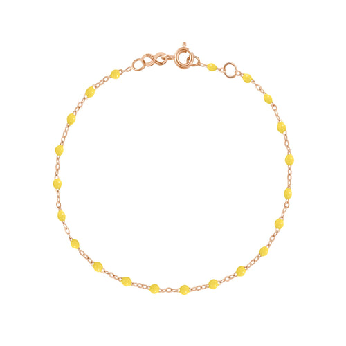 Gigi Clozeau - Bracelet citron Classique Gigi, or rose, 17 cm